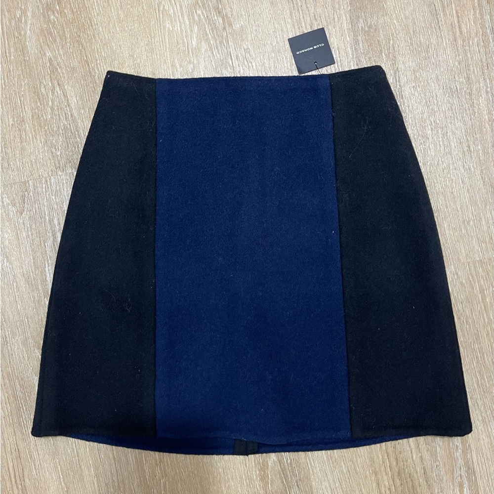 Club Monaco NWT A-Line Color Block Skirt